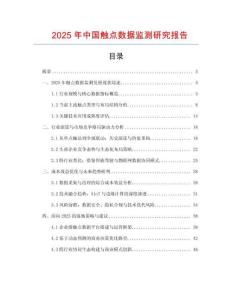 2025年中國(guó)觸點(diǎn)數(shù)據(jù)監(jiān)測(cè)研究報(bào)告