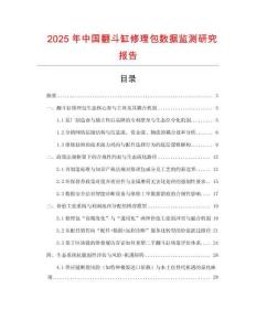 2025年中國翻斗缸修理包數(shù)據(jù)監(jiān)測研究報告