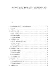 2025中國慈善法律體系完善與司法保障研究報告