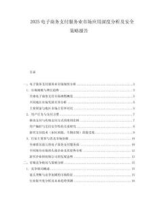 2025電子商務支付服務業市場應用深度分析及安全策略報告
