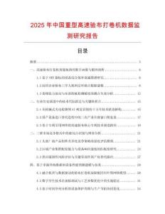 2025年中國重型高速驗布打卷機數據監測研究報告