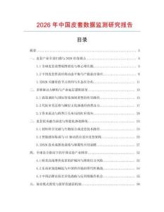 2026年中國皮套數據監測研究報告