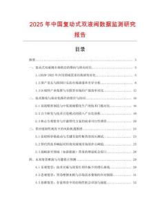 2025年中國復動式雙液閥數據監測研究報告