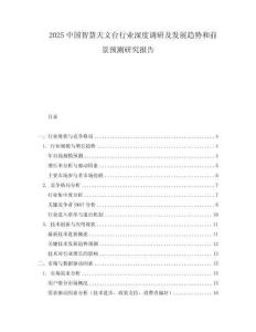 2025中國智慧天文臺(tái)行業(yè)深度調(diào)研及發(fā)展趨勢(shì)和前景預(yù)測(cè)研究報(bào)告