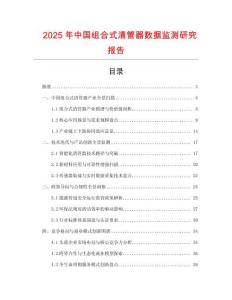 2025年中國組合式清管器數據監測研究報告