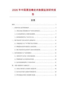 2026年中國漂流橡皮舟數據監測研究報告