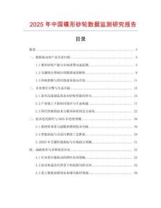 2025年中國碟形砂輪數據監測研究報告