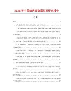 2026年中國(guó)缺角磚數(shù)據(jù)監(jiān)測(cè)研究報(bào)告
