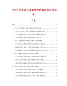 2026年中國人造革腰帶數據監測研究報告