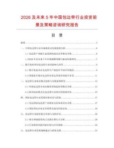 2026及未來5年中國包邊帶行業(yè)投資前景及策略咨詢研究報告