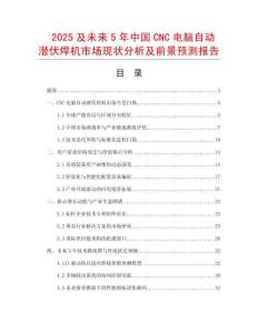 2025及未來5年中國CNC電腦自動潛伏焊機市場現狀分析及前景預測報告
