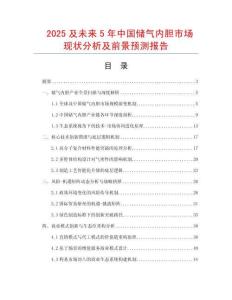 2025及未來5年中國儲氣內膽市場現狀分析及前景預測報告