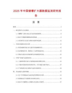 2025年中國鍵槽擴(kuò)大器數(shù)據(jù)監(jiān)測(cè)研究報(bào)告