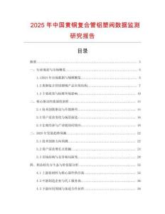 2025年中國黃銅復合管鋁塑閥數據監測研究報告