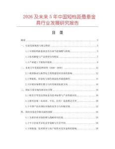 2026及未來5年中國短檔距懸垂金具行業發展研究報告