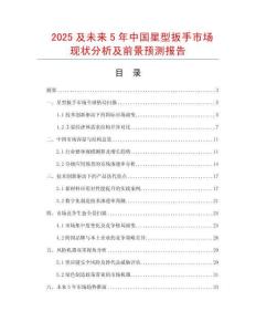 2025及未來5年中國星型扳手市場現狀分析及前景預測報告