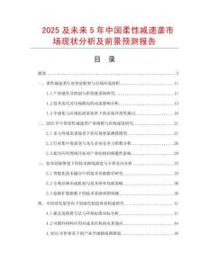 2025及未來5年中國柔性減速壟市場現狀分析及前景預測報告