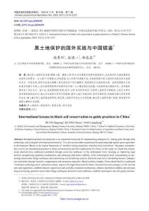 黑土地保護的國外實踐與中國鏡鑒