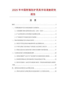 2025年中國附落防護用具市場調查研究報告