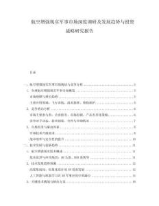 航空增強現(xiàn)實軍事市場深度調(diào)研及發(fā)展趨勢與投資戰(zhàn)略研究報告
