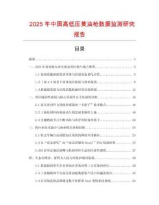 2025年中國高低壓黃油槍數據監測研究報告