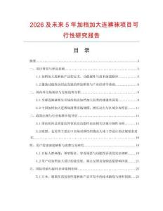 2026及未來(lái)5年加檔加大連褲襪項(xiàng)目可行性研究報(bào)告