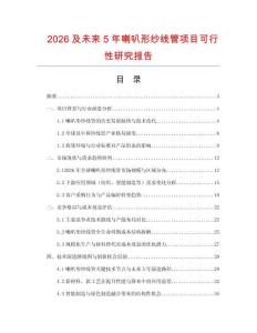 2026及未來5年喇叭形紗線管項目可行性研究報告