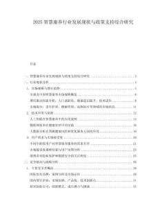 2025智慧康養行業發展現狀與政策支持綜合研究