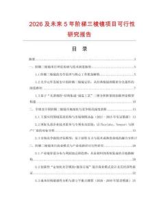 2026及未來(lái)5年階梯三棱鏡項(xiàng)目可行性研究報(bào)告