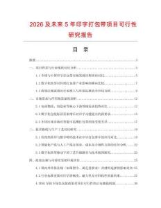 2026及未來5年印字打包帶項目可行性研究報告