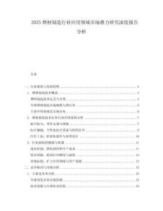 2025增材制造行業應用領域市場潛力研究深度報告分析