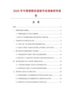 2025年中國鎖眼機旋梭市場調查研究報告