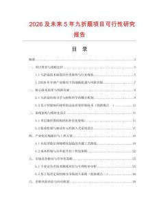 2026及未來5年九折扇項目可行性研究報告