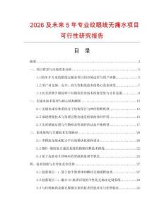 2026及未來5年專業紋眼線無痛水項目可行性研究報告