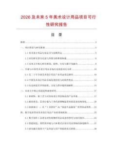 2026及未來5年美術設計用品項目可行性研究報告