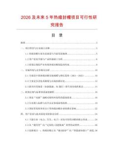 2026及未來5年熱縮封帽項目可行性研究報告
