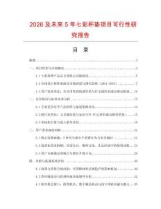 2026及未來5年七彩杯墊項(xiàng)目可行性研究報(bào)告