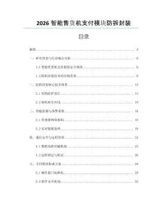 2026智能售貨機支付模塊防拆封裝