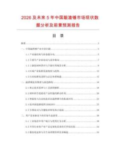2026及未來5年中國敲渣錘市場現狀數據分析及前景預測報告