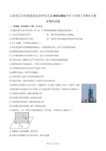 云南省文山壯族苗族自治州馬關縣2025-2026學年八年級上學期1月期末物理試題（含答案）
