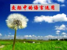高中語文《交際中的語言運用》課件