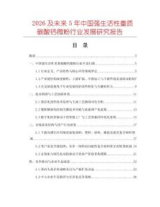 2026及未來5年中國強生活性重質碳酸鈣微粉行業發展研究報告