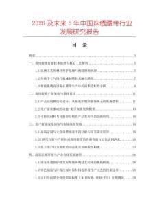 2026及未來5年中國珠繡腰帶行業發展研究報告