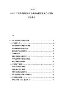 2025-2030全球頂配手機行業(yè)市場供需剖析及發(fā)展方向預測評估報告