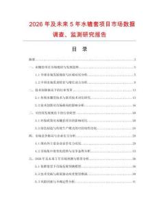 2026年及未來5年水轆套項目市場數據調查、監測研究報告