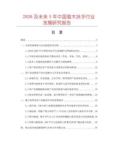 2026及未來5年中國彎木扶手行業發展研究報告