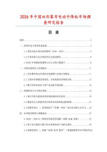 2026年中國雙形幕布電動升降機市場調查研究報告