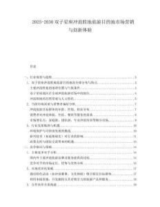 2025-2030雙子星座沖浪勝地旅游目的地市場營銷與創(chuàng)新體驗