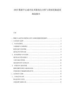 2025數(shù)據(jù)中心液冷技術(shù)能效比分析與基礎(chǔ)設(shè)施建設(shè)規(guī)劃報(bào)告