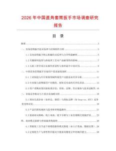 2026年中國(guó)直角套筒扳手市場(chǎng)調(diào)查研究報(bào)告
